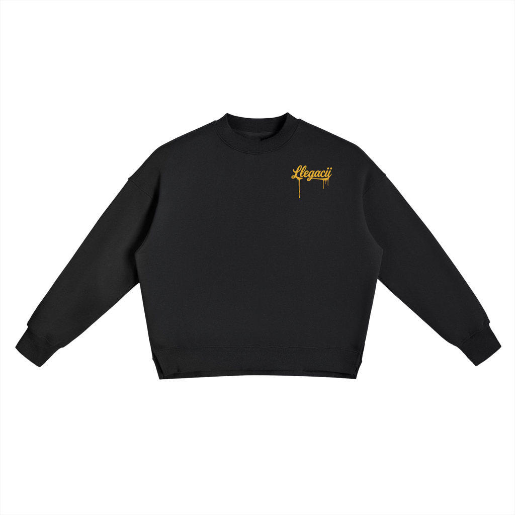 Fleece Side Slit Crewneck Sweatshirt