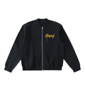 Essential Zip-Up Fleeced Varsity Jacket