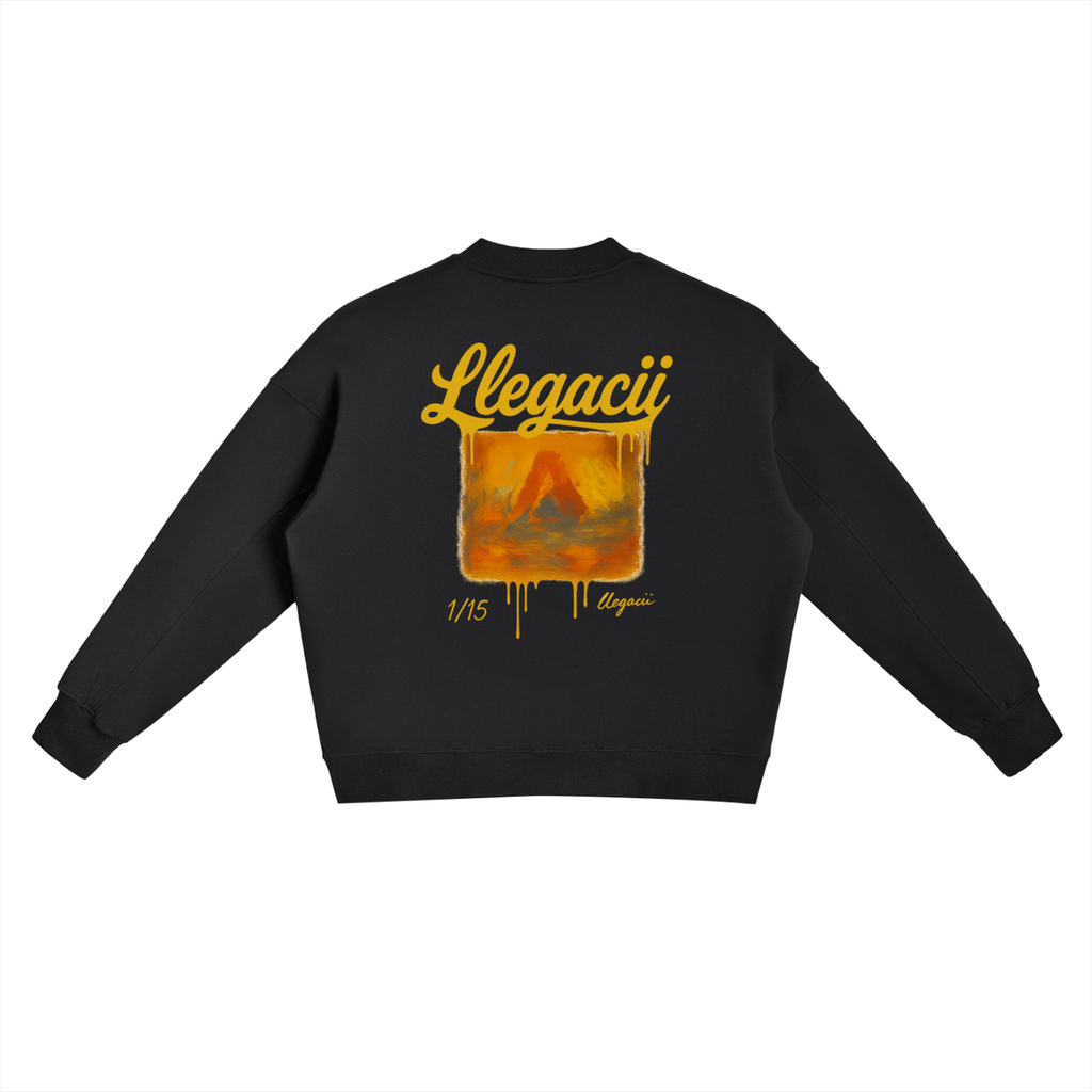 Fleece Side Slit Crewneck Sweatshirt