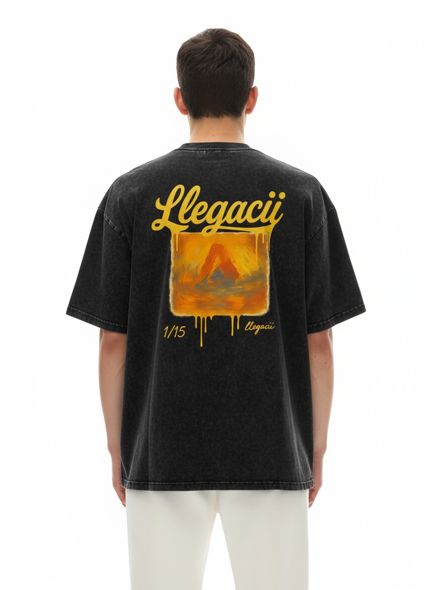 Snow Washed Oversized Cotton T-Shirt