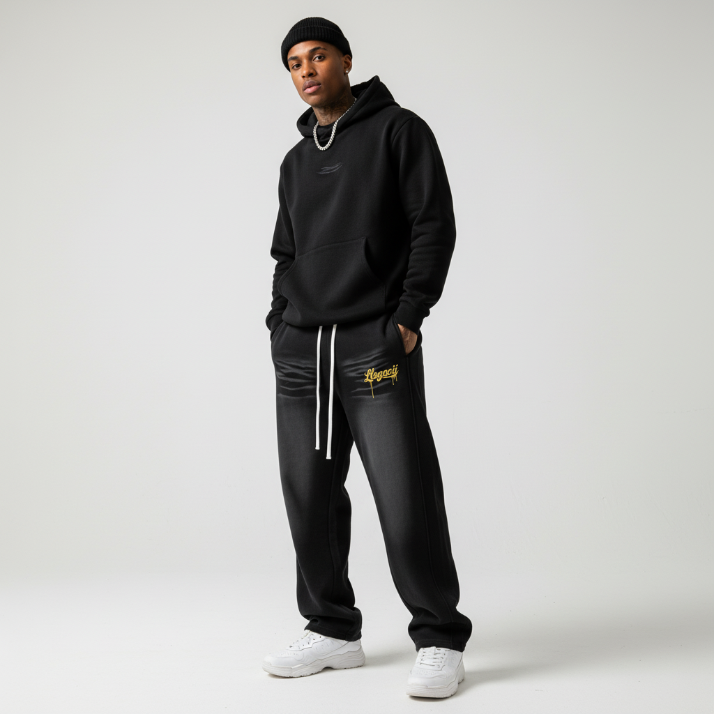 Sunfade Curved Blade Fleece Sweatpants